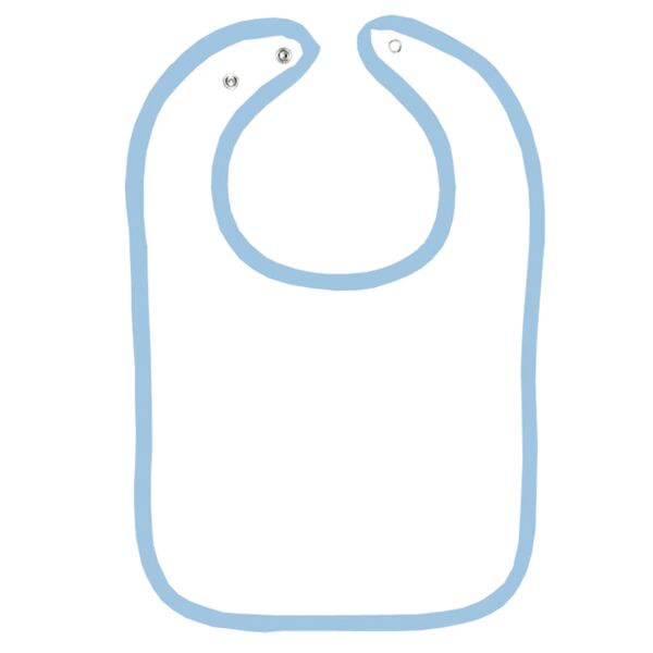 Rabbit Skins Infant Contrast Trim Terry Bib Thumbnail